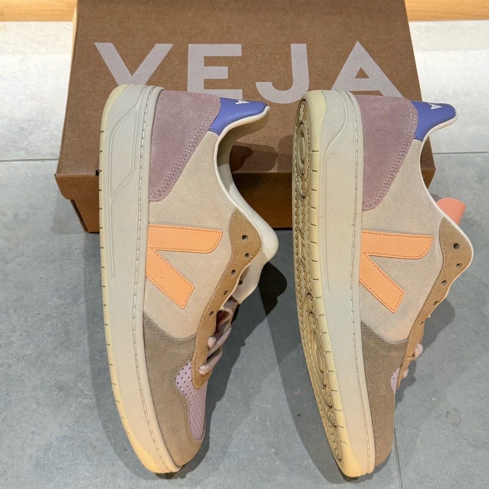 • VEJA • V-10 SUEDE MULTICO PEACH • NEW NWT - Picture 7 of 11